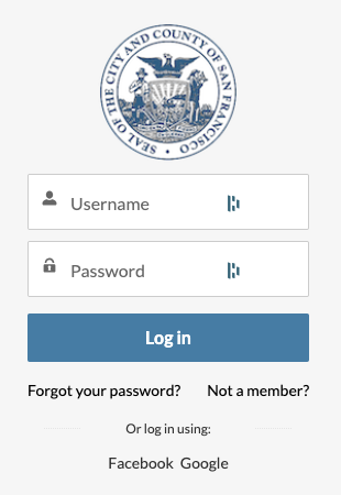Dialog for logging in to existing account